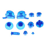 Set Botones Color Azul Transparente Para Gamecube