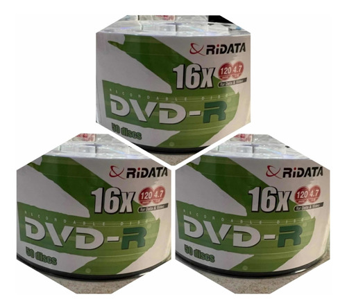 Dvd-r 4.7 16x Com Logo Ridata  - 600 Und