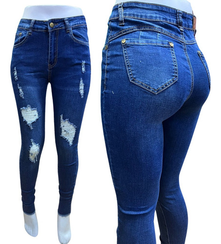 Jeans Pitillo Moda Colombiana Envio Gratis ( Mj2323)