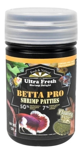 Alimento Azoo Ultrafresh 60ml 20g Betta Pro 86102