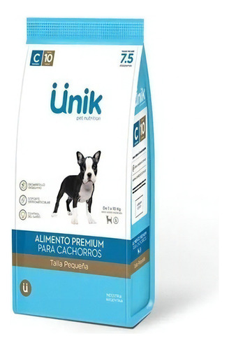 Unik Perro Cachorro Raza Pequeña X 7.5 Kg