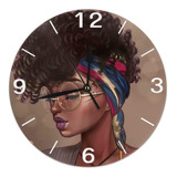 Mujeres Afroamericanas Reloj De Pared Redondo De La Bat...