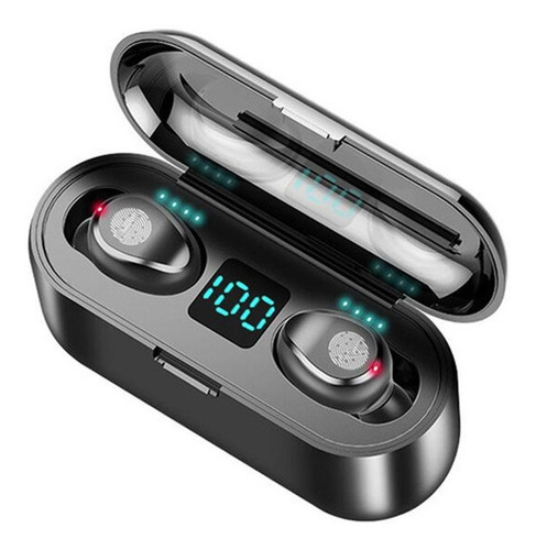 Auricular Bluetooth Tws Powerbank F9 Tactil Stereo Bank +