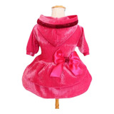 Casaco Blusa Vestido Pet Roupa De Cachorro Inverno Pink