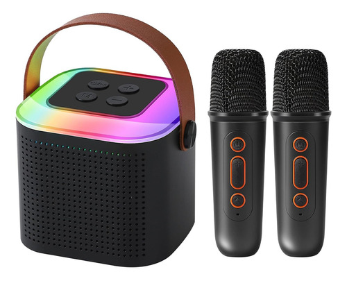Altavoz Bluetooth Karaoke Portátil Recargable 2 Micrófonos