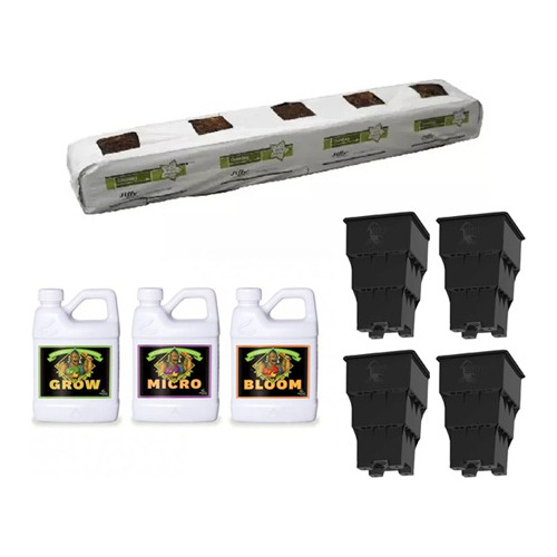 Kit Cultivo Growbag Fibra Coco 24 Tripack Advanced Root Auto