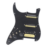 Guitarra Eléctrica Humbucker Negra De 3 Capas Para Zurdos