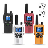 Walkie Talkies De Largo Alcance, Paquete De 4 Radios Bidirec