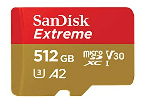 Tarjeta De Memoria  Extreme 512gb Microsdxc Uhs-i Con Adapta