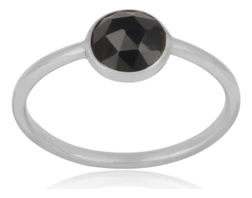 Anillo De Plata Esterlina 925 Ónix Negro Mujer, Regalo...