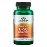 Vitamina Complejo B Balance B 50 100 Tabs Swanson Usa
