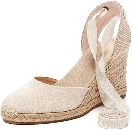 Sandalias Mujer Cuña Alpargatas Moda Sandals  Tacon Zapatos