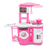 Cocinita Infantil 3 En 1 Juguete Accesorios Incluido Prinsel Color Rosa