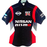 Camisa Nissan Nismo Escuderia Autos Valvoline Castrol Negra 