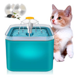 Bebedero Para Gatos Fuente De Agua Mascotas Silenciosa Flor