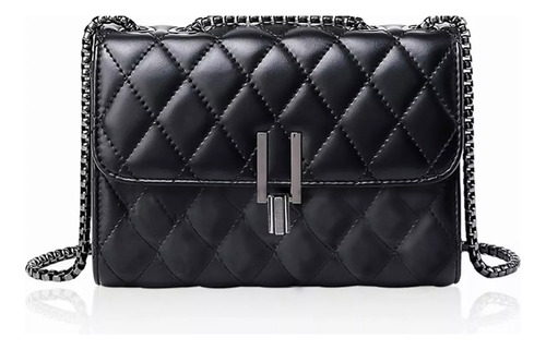 Bolso Cruzados Para Mujer,negra Bolso De Hombro Moda De Piel