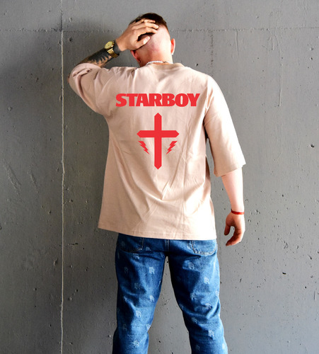 Remera Amplia Oversized The Weeknd Starboy 