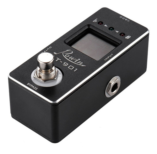 Mini Pedal Afinador Para Violão Baixo Rowin Tunner Lt-901 Cor Preto