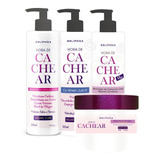 Kit Hora De Cachear Kaedo Co Wash, Creme, Gelatina, Máscara