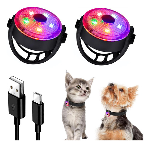 Fashion&cool Collar De Luz Para Perros Pequeños Y Gatos, 3 M