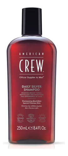Champú American Crew Classic Gray Daily Silver 250 Ml