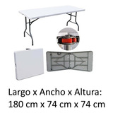 Alquiler Mesa Rectangular 180x74 Eventos Catering Exposici  