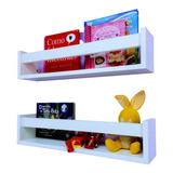 2 Nichos Revisteiro Para Livros Bonecos Brinquedos Mdf 55 Cm