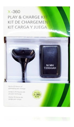 Kit Carga Y Juega Para Control Xbox 360.