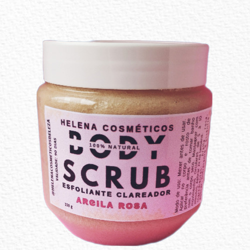 Body Scrub De Argila Rosa 