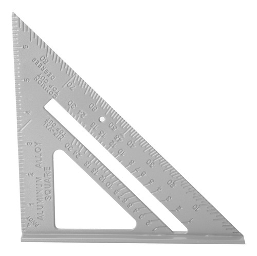 Regla Triangular De Aleación De Aluminio 7 Para Carpintería
