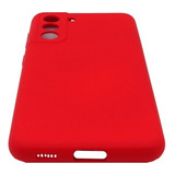 Carcasa Para Samsung S21 Plus Silicon Protector Cámara Color Rojo Silicon Proteccion Camara