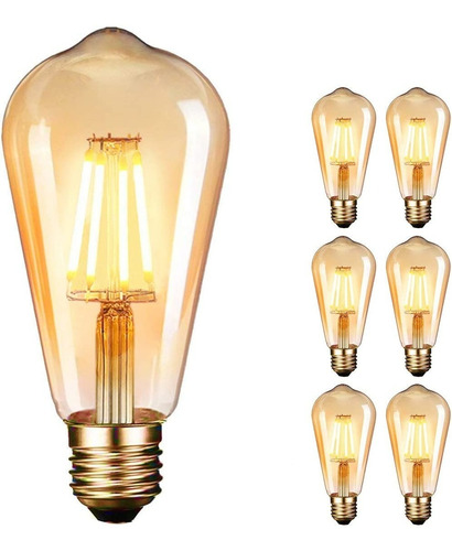 X10 Ampolletas Filamento Led Edison 4w Vintage Decorativas