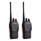 Pack 2 Radio Transmisor Walkie Talkie Baofeng Recargable Neg