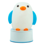 Lampara De Dormir Mesa De Noche Escritorio Luz Led Pingüino