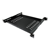 Bandeja Fixa Ventilada 1u X 300mm Preta P/ Rack 19 Bfx0014