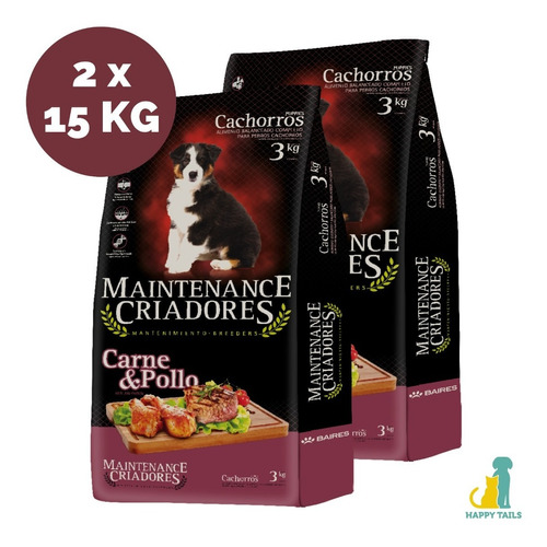 Maintenance Criadores Cachorro 2 X 15 Kg (30k) - Happy Tails