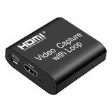 Capturadora Video Streaming Usb Loop Hd Hdmi Xbox Ps5 Switch