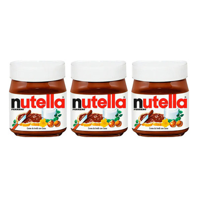 Kit 3 Chocolate Creme De Avelã C\u002F Cacau Ferrero Nutella 140g | Frete grátis