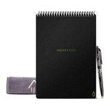 Cuaderno Inteligente Rocketbook Flip Carta Reutilizable Color Negro