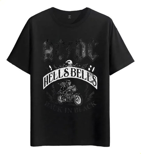 Camiseta Muscle Freaks Ac Dc Motocicleta Style Rock .ys