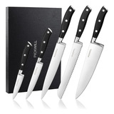 Set De Cuchillos Chef Profesional, Acero Inoxidable