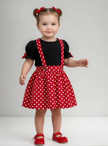 Vestido Infantil De Minnie