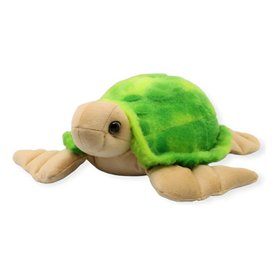 Tortuga De Peluche Verde Marina Suave Juguete Animales 28cm | Meses sin interés