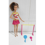 Muñeca Barbie Tenista Con Accesorios - Original Mattel
