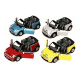 Mini Cooper S Convertible Juego De 4  Kinsmart 5089d  128 Es