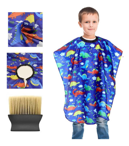 1pcs Niños Cartoon Haircutting Bib Set Ajustable