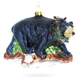 Vidrio Oso Negro Adorno De Navidad