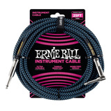 Cable Ernie Ball Mallado Para Instrumento 7,62 Mts