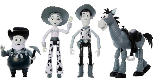 Set 4 Figuras Woody, Jessie, Tiro Al Blanco, Pete  Toy Story