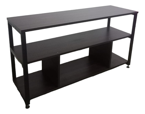 Rack Para Tv Mesa Estilo Industrial Hierro Y Madera